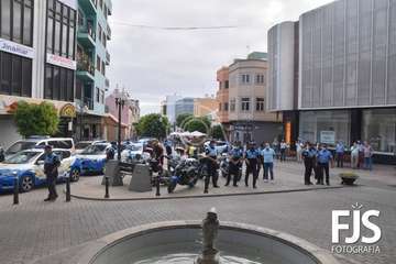 Telde despide con honores y lágrimas a su agente Martín Calzada (Foto Francisco Javier Santana)